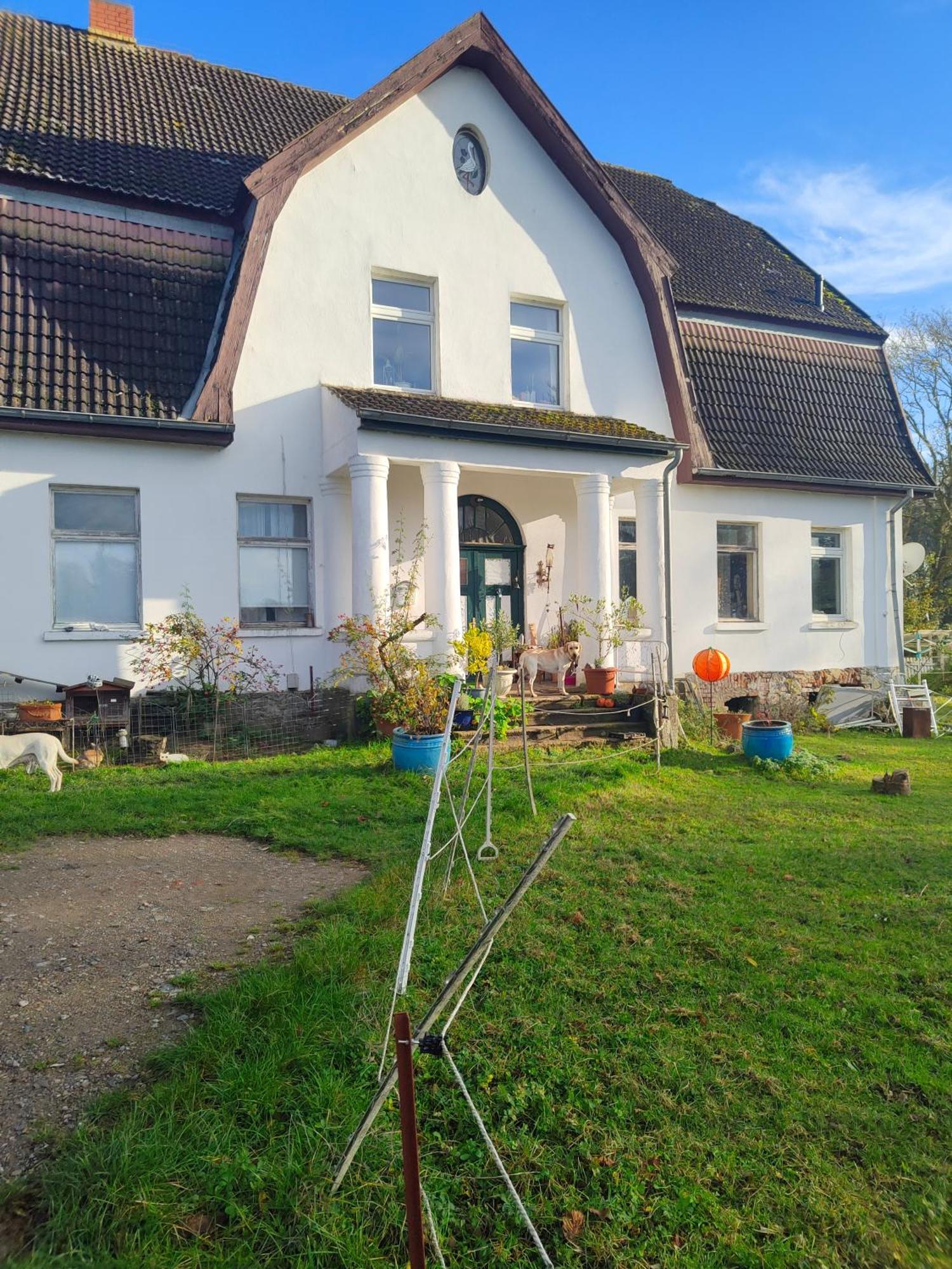Gutshaus Im Gruenen Appartement Poseritz Buitenkant foto